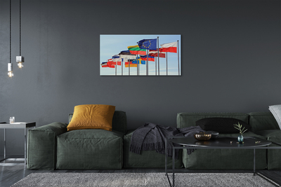 Tableaux sur toile canvas Beaucoup de drapeaux