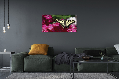 Tableaux sur toile canvas Papillon fleurs