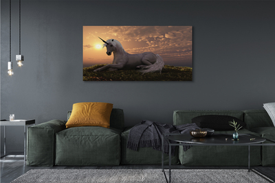 Tableaux sur toile canvas Coucher du soleil de montagne unicorn