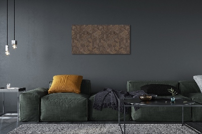 Tableaux sur toile canvas Hexagones en bois