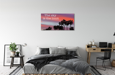 Tableaux sur toile canvas Coucher du soleil de palm