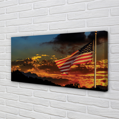 Tableaux sur toile canvas Drapeau états-unis