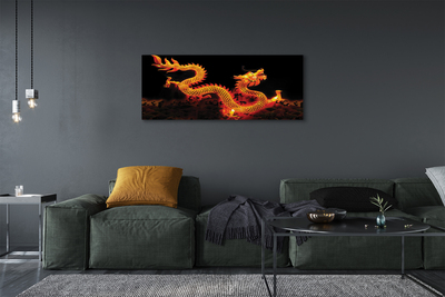 Tableaux sur toile canvas Dragon d'or
