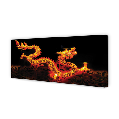 Tableaux sur toile canvas Dragon d'or