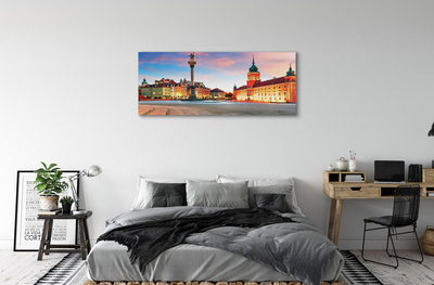 Tableaux sur toile canvas Sunrise vieille ville de varsovie