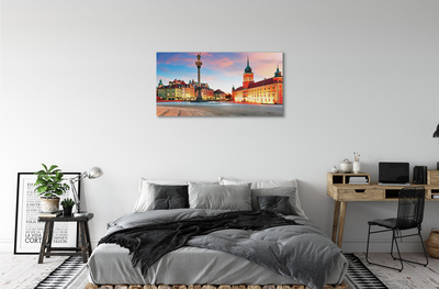 Tableaux sur toile canvas Sunrise vieille ville de varsovie