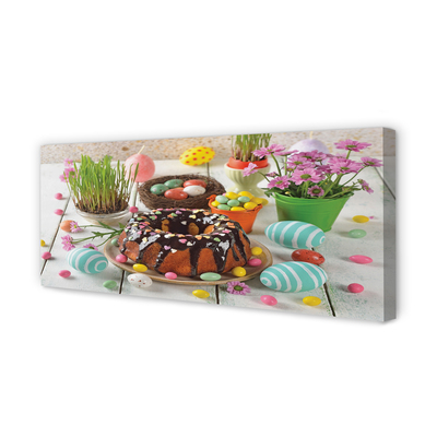 Tableaux sur toile canvas Fleurs gâteau d'oeufs