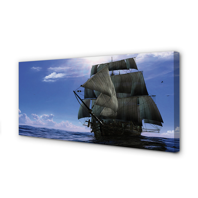Tableaux sur toile canvas Nuage de navire sea