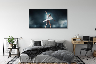 Tableaux sur toile canvas Femme robe ballet blanc