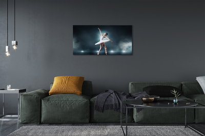 Tableaux sur toile canvas Femme robe ballet blanc