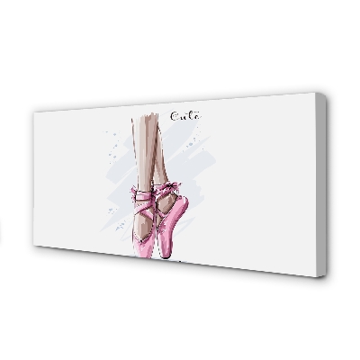 Tableaux sur toile canvas Chaussures de ballet rose