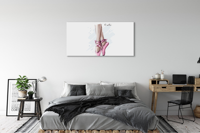 Tableaux sur toile canvas Chaussures de ballet rose