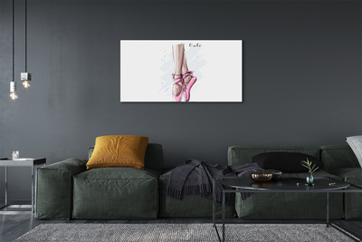 Tableaux sur toile canvas Chaussures de ballet rose