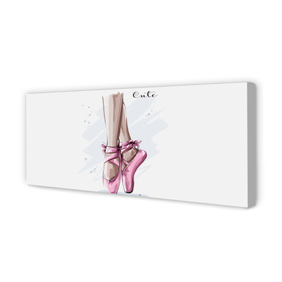 Tableaux sur toile canvas Chaussures de ballet rose