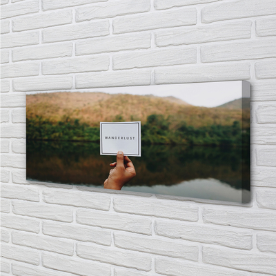 Tableaux sur toile canvas Panorama lettrage à la main