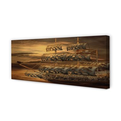 Tableaux sur toile canvas Nuages ​​de mer de navires