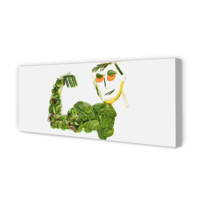 Tableaux sur toile canvas Caractère avec des légumes