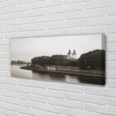 Tableaux sur toile canvas Pont de la rivière cracovie