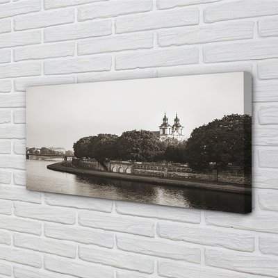 Tableaux sur toile canvas Pont de la rivière cracovie