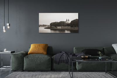 Tableaux sur toile canvas Pont de la rivière cracovie