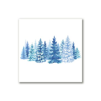 Photo sur toile Les arbres de Noël de neige d'hiver