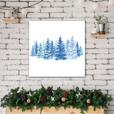 Photo sur toile Les arbres de Noël de neige d'hiver