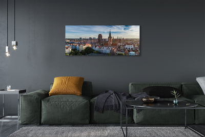 Tableaux sur toile canvas Église gdańsk panorama