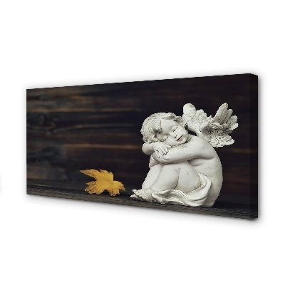 Tableaux sur toile canvas Planche de couchage de feuilles d'ange