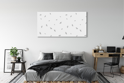 Tableaux sur toile canvas Oiseaux gris