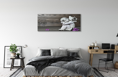 Tableaux sur toile canvas Planches au bois dormant fleurs d'ange