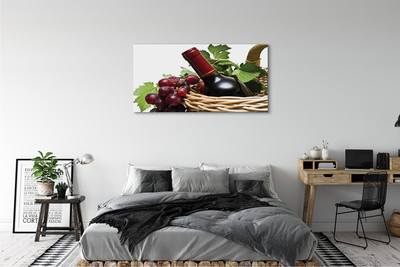 Tableaux sur toile canvas Raisins de vin corbeille