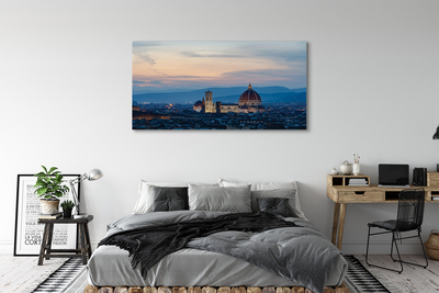 Tableaux sur toile canvas Panorama italie cathédrale nuit