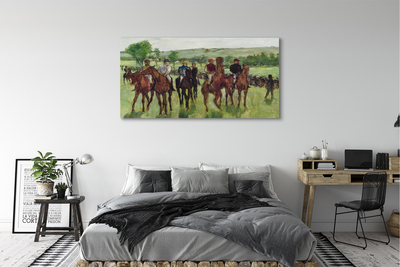 Tableaux sur toile canvas Équitation à cheval d'art
