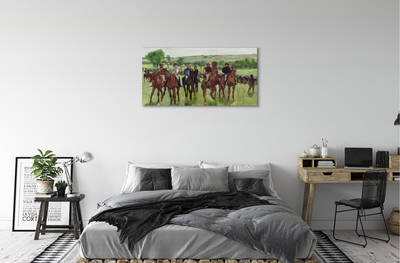 Tableaux sur toile canvas Équitation à cheval d'art