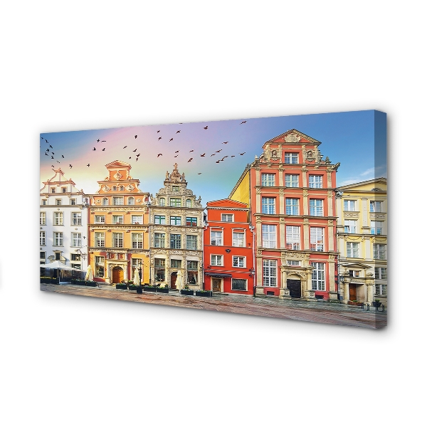 Tableaux sur toile canvas Gdańsk vieux bâtiments de la ville