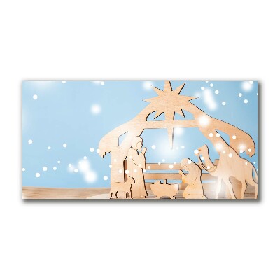 Tableaux sur toile Stable Noël d'hiver