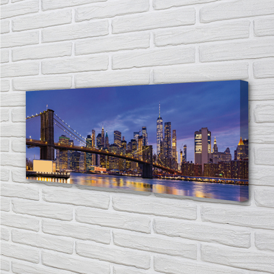 Tableaux sur toile canvas Panorama coucher du soleil pont