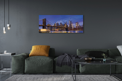 Tableaux sur toile canvas Panorama coucher du soleil pont