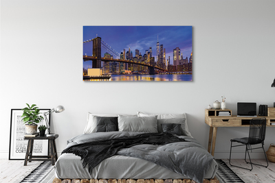 Tableaux sur toile canvas Panorama coucher du soleil pont