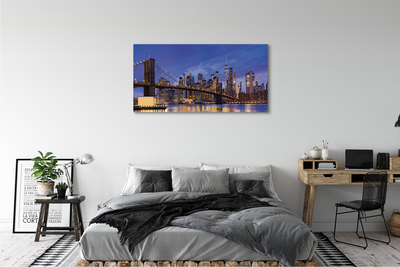 Tableaux sur toile canvas Panorama coucher du soleil pont