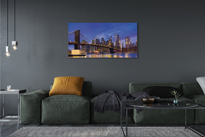 Tableaux sur toile canvas Panorama coucher du soleil pont