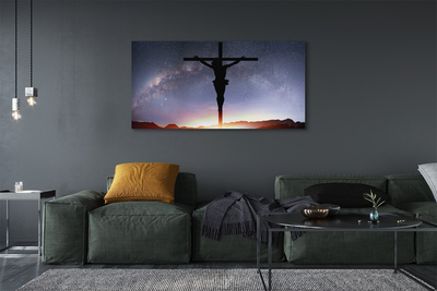 Tableaux sur toile canvas Jésus crucifié ciel