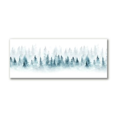 Photo sur toile Forêt sapin de Noël de neige de Noël