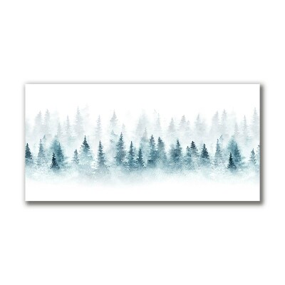 Photo sur toile Forêt sapin de Noël de neige de Noël