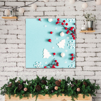 Photo sur toile Ornements de Noël flocons de neige