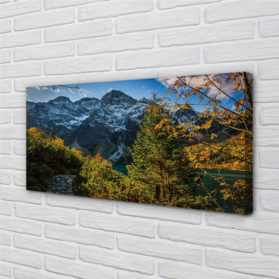 Tableaux sur toile canvas Lac montagne
