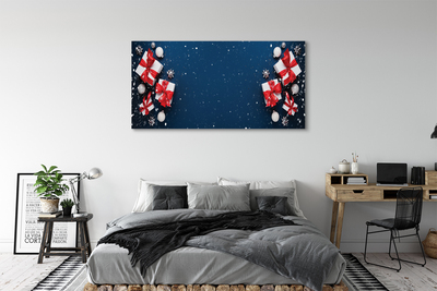 Tableaux sur toile canvas La neige cadeaux