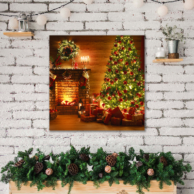 Photo sur toile Noël Foyer Cadeau de Noël