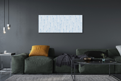 Tableaux sur toile canvas Rayé bleu herringbone