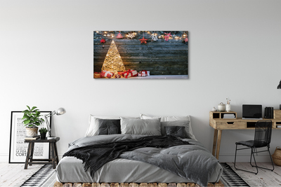 Tableaux sur toile canvas Cadeaux de noël cartes de décoration d'arbre